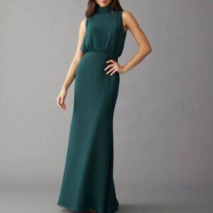 Hayley Paige Occassions Size 10 Blush Cashmere, Chiffon Dress - Great Condition